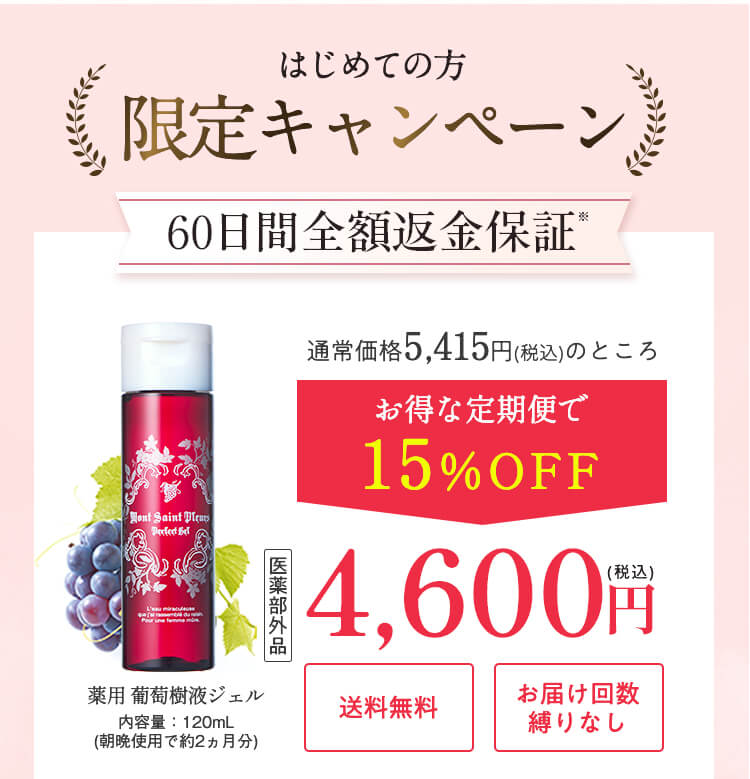 初回限定60日間全額返金保証