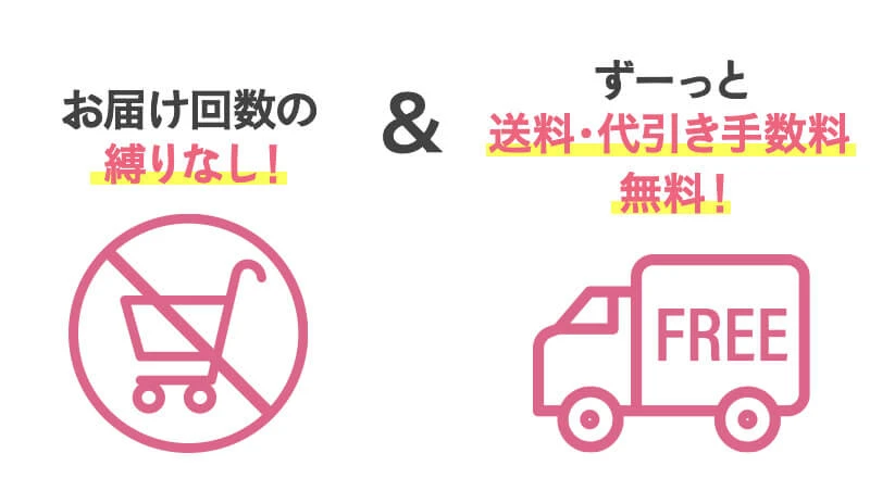 回数縛りなし＆送料代引き手数料無料