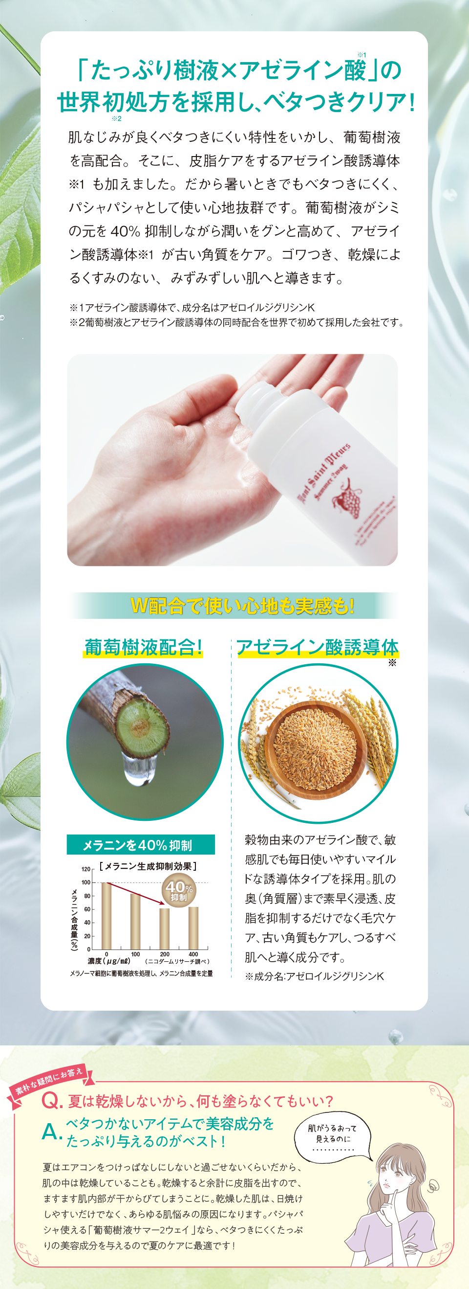 葡萄樹液サマー2ウェイ 商品説明2